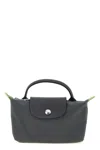 Longchamp 'le Pliage Original' Clutch In Gray