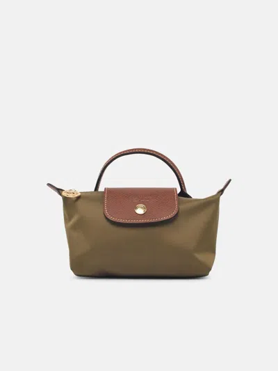 Longchamp 'le Pliage Original' Clutch In 'olive' Tela In Green