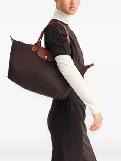 Longchamp Le Pliage Original Handbag L In Brown