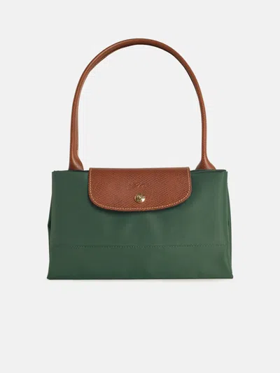 Longchamp 'le Pliage Original' L Bag In English Green Polyamide
