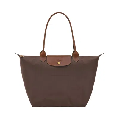 Pre-owned Longchamp Le Pliage Original L Tote Bag 'mocha' | Brown | Women's Size Onesize