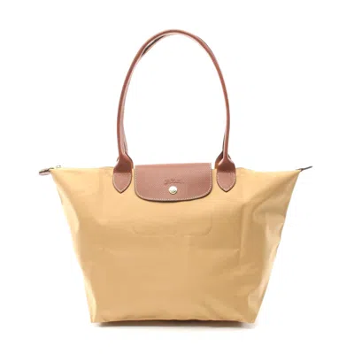 Longchamp Le Pliage Original L Tote Bag Nylon Leather In Brown