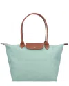 Longchamp Le Pliage Original Large Canvas Tote In Green