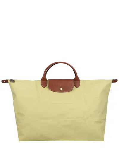 Longchamp Le Pliage Original Large Canvas Travel Bag In Green