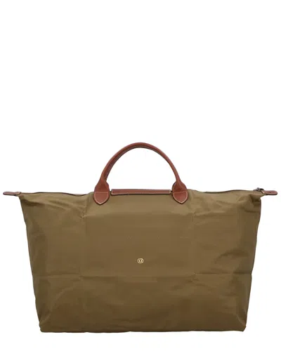 Longchamp Le Pliage Original Large Canvas Travel Bag In Burgundy
