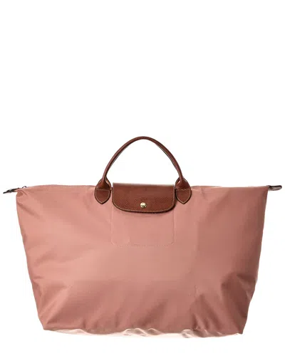 Longchamp Le Pliage Original Large Canvas Travel Bag In Pink