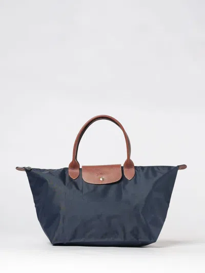 Longchamp Le Pliage Original Large Foldable Handbag In Polyamide In Blue