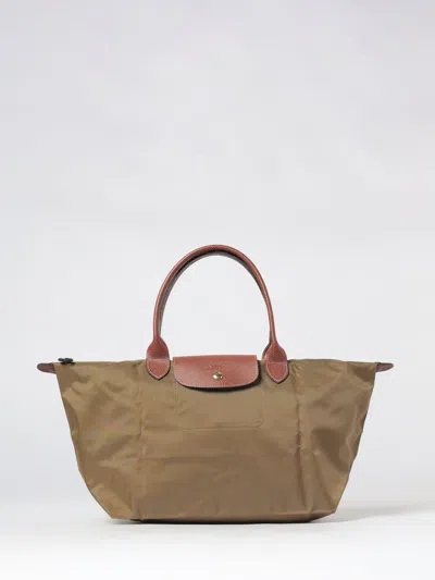 Longchamp Le Pliage Original Large Foldable Handbag In Polyamide In Green