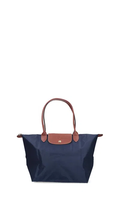 Longchamp Le Pliage Original Large Shoulder Bag In Blue