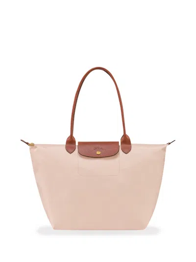 Longchamp `le Pliage Original` Large Tote Bag In Beige