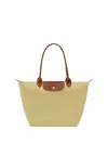 Longchamp `le Pliage Original` Large Tote Bag In Green