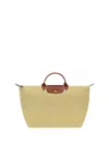Longchamp `le Pliage Original` Large Travel Bag In Brown