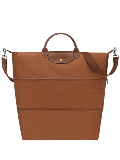 Longchamp Le Pliage Original Lugagge Bag In Brown