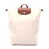 Longchamp Le Pliage Original M Backpack Canvas Leather In Neutral