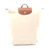 Longchamp Le Pliage Original M Backpack Fabric Leather In Sand
