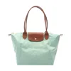 Longchamp Le Pliage Original M Tote Bag Canvas Leather In Green