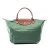 Longchamp Le Pliage Original M Tote Bag Nylon Leather In Green