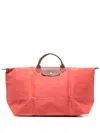 Longchamp Le Pliage Original M Travel Bag In Red