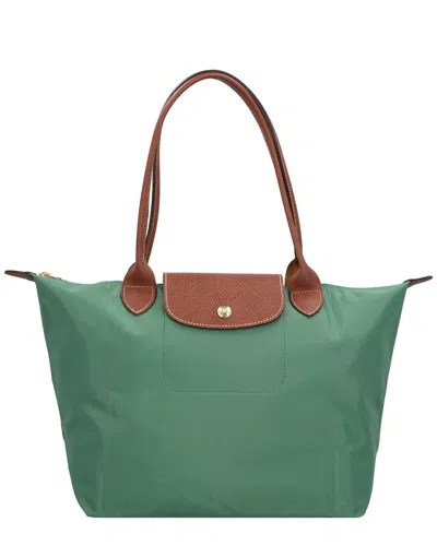 Longchamp Medium Le Pliage Shoulder Bag In Green