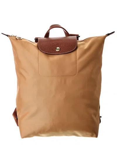 Longchamp Le Pliage Original Medium Canvas Backpack In Brown