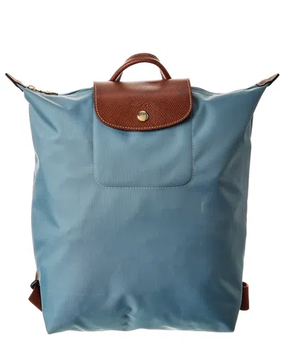 Longchamp Le Pliage Original Medium Canvas Backpack In Green