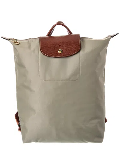 Longchamp Le Pliage Original Medium Canvas Backpack In Red