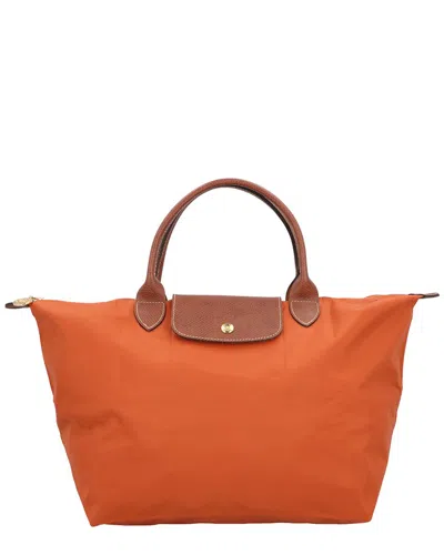 Longchamp Le Pliage Original Medium Canvas Handbag In Brown