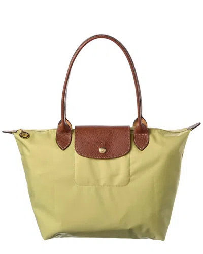 Longchamp Le Pliage Original Medium Canvas Long Handle Tote In Green