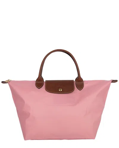 Longchamp Le Pliage Original Medium Canvas Short Handle Handbag In White