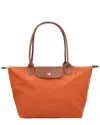 Longchamp Le Pliage Original Medium Canvas Tote In Brown
