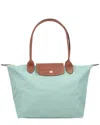 Longchamp Le Pliage Original Medium Canvas Tote In Green