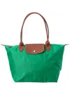 Longchamp Large Le Pliage Tote In Green