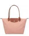 Longchamp Le Pliage Original Medium Canvas Tote In Pink