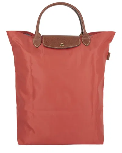 Longchamp Le Pliage Original Medium Canvas Tote In Red