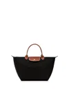 Longchamp `le Pliage Original` Medium Handbag In Black  