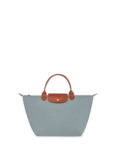 Longchamp `le Pliage Original` Medium Handbag In Gray