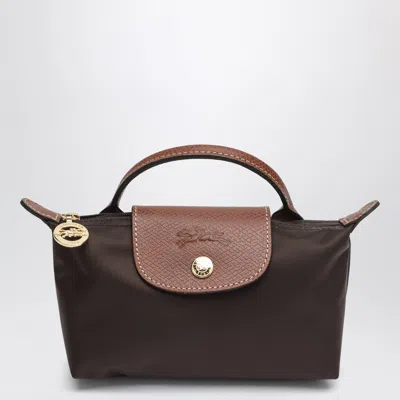 Longchamp Le Pliage Original Pebble Clutch Bag Moka In Brown