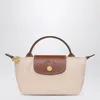 Longchamp Le Pliage Original Pebble Clutch Bag Papier In Beige