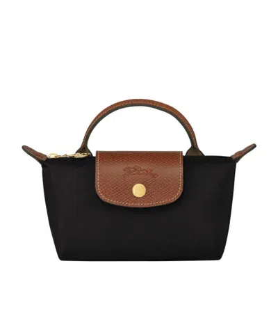 Longchamp Le Pliage Zipped Tote Bag In Black