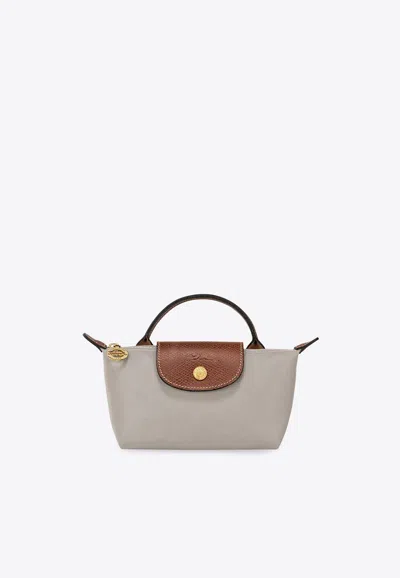 Longchamp Le Pliage Original Pouch In Blue