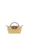 Longchamp `le Pliage Original` Pouch In Green