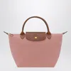 Longchamp Compact Tote Bag With Recycled Polyamide In Pink