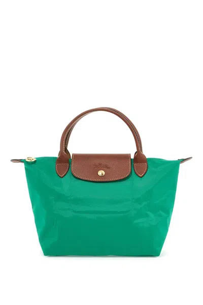 Longchamp Le Pliage Original Medium Canvas Handbag In Green