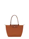 Longchamp Le Pliage Original  Sac Cabas M In Brown