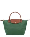 Longchamp Le Pliage Original Small Canvas Handbag In Green