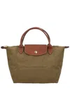 Longchamp Le Pliage Original Small Canvas Handbag In Green