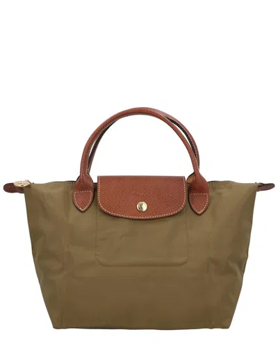 Longchamp Le Pliage Original Small Canvas Handbag In Green