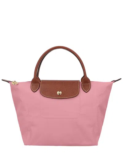 Longchamp Le Pliage Original Small Canvas Short Handle Handbag In Pink