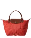 Longchamp Small Le Pliage Original Tote Bag In Red