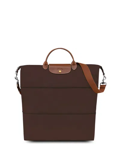 Longchamp `le Pliage Original` Small Extensible Travel Bag In Brown